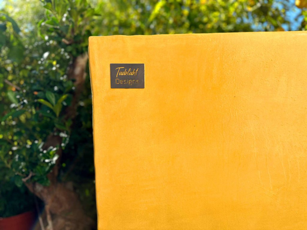 Pot en Tadelakt jaune Le Safran