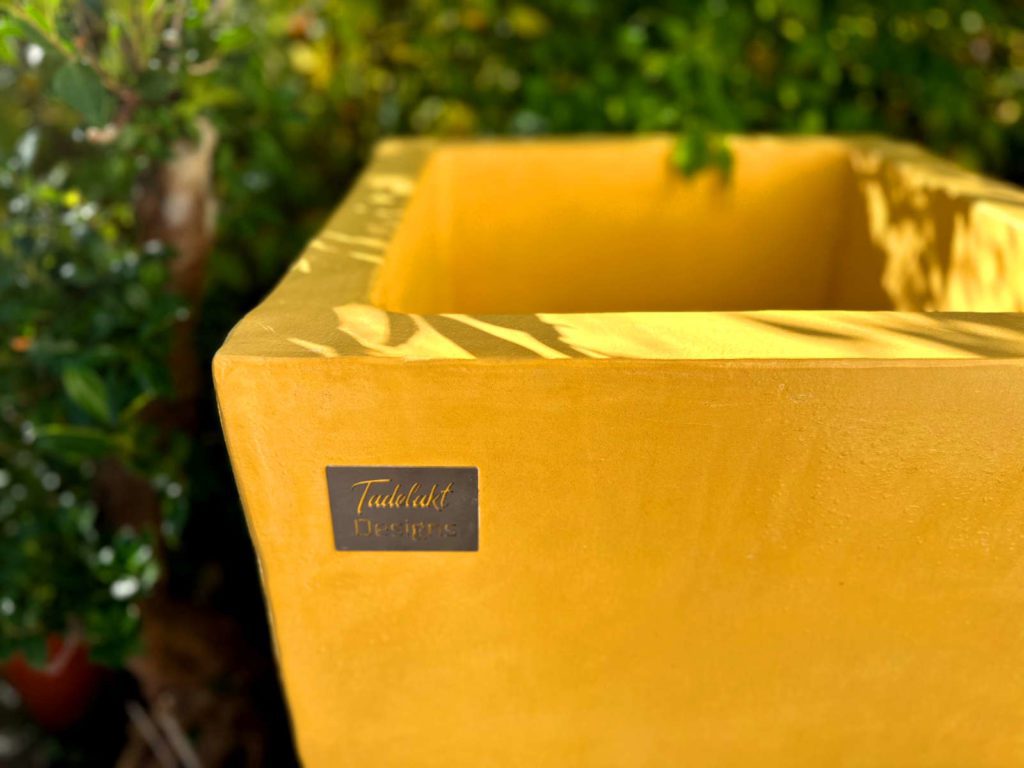 Pot en Tadelakt jaune Le Safran