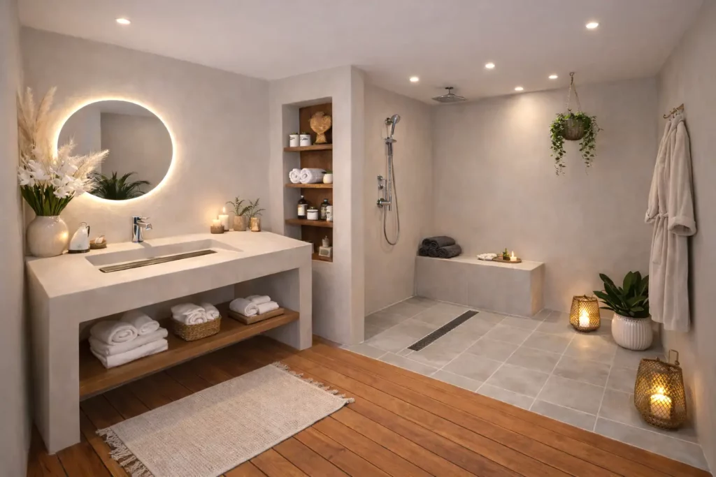 Salle de bain Tadelakt - Formule Cr&eacute;ation