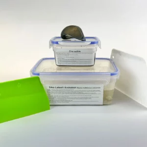 Primaire d'accroche, savon noir, caillou à polir et spatules de lissage