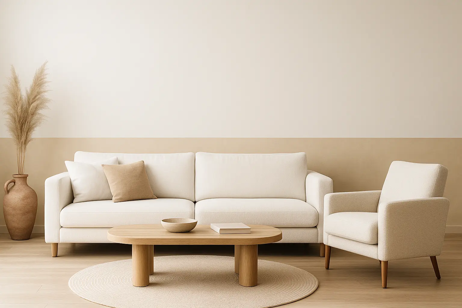 Mur tadelakt beige moderne
