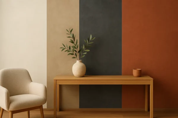 Mur tadelakt moderne coloré