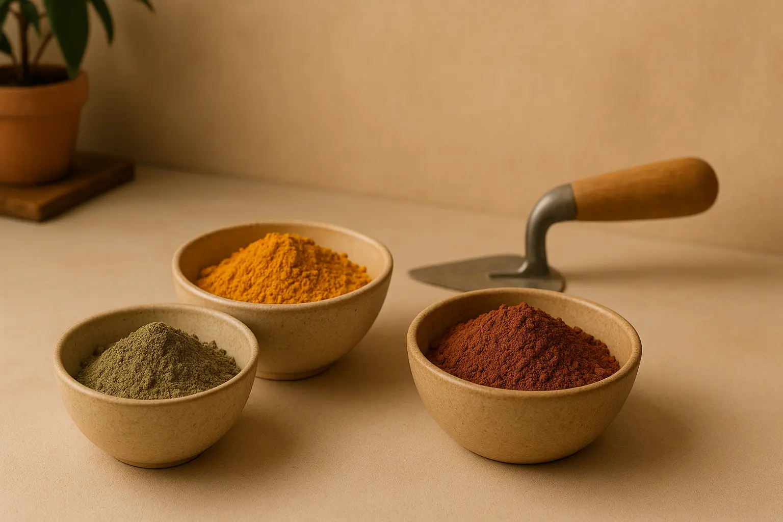 Pigments naturels pour tadelakt