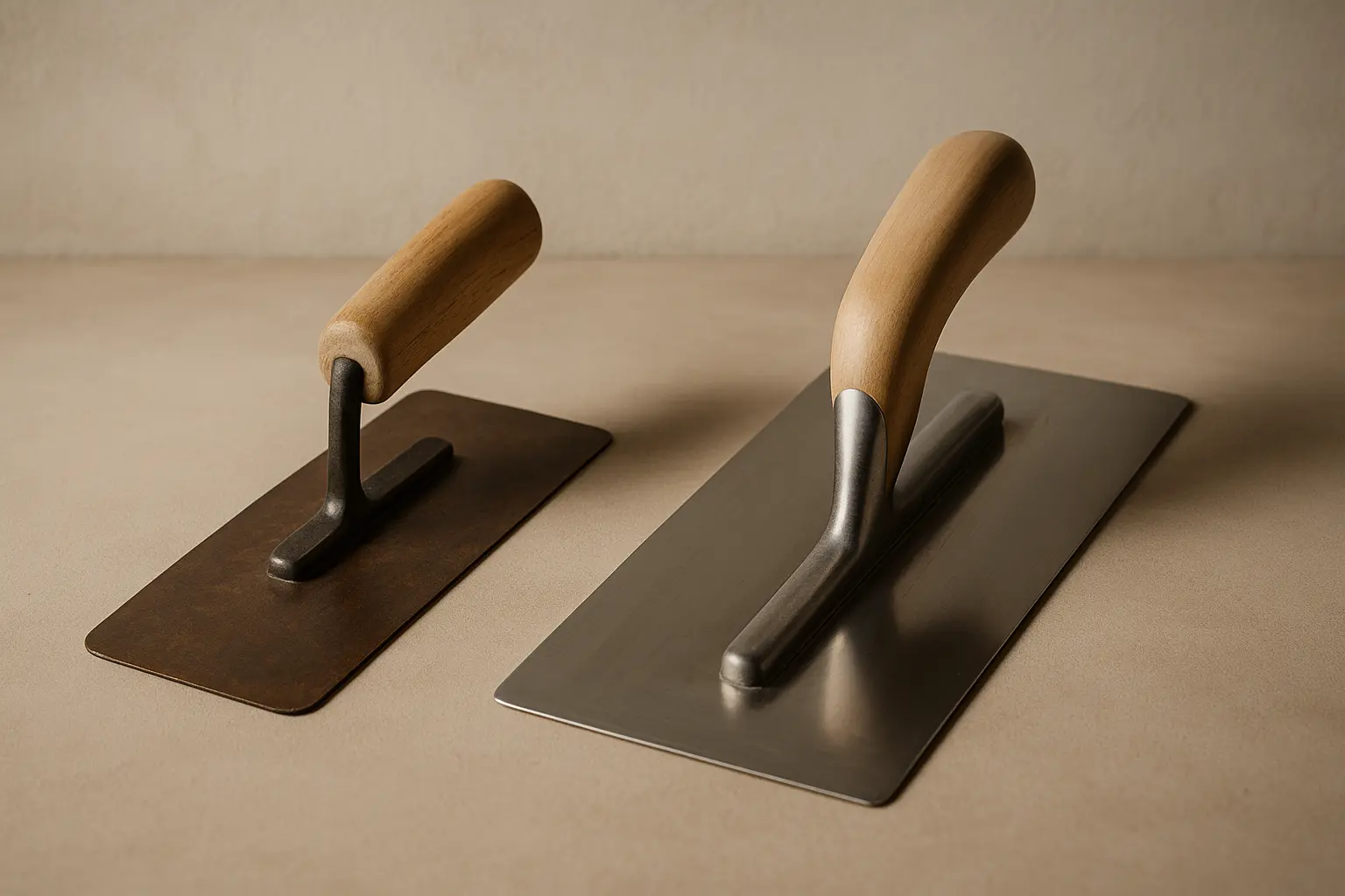 Outils pour appliquer le tadelakt