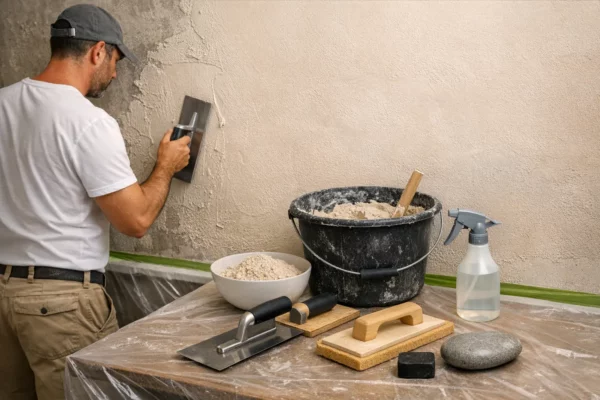 Application du tadelakt