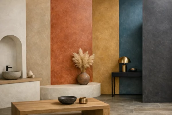 Mur en Tadelakt coloré