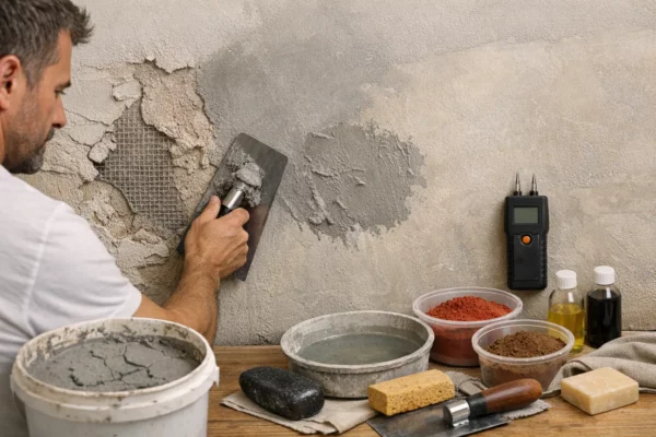 Application du tadelakt