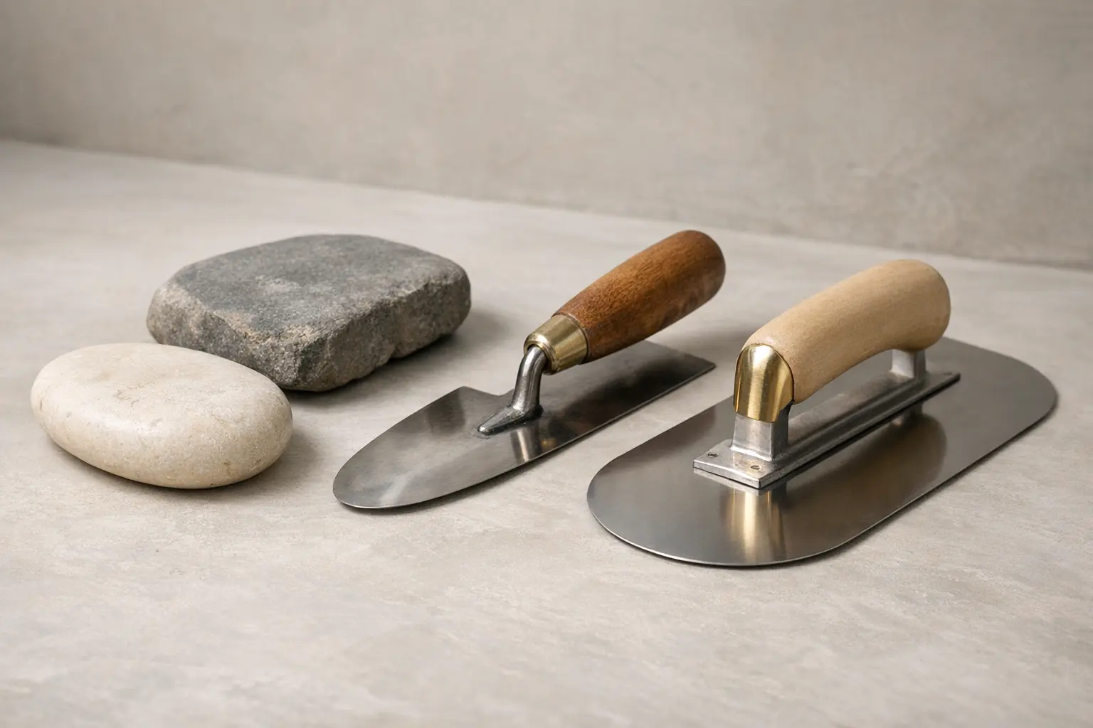 Outils pour polir le tadelakt