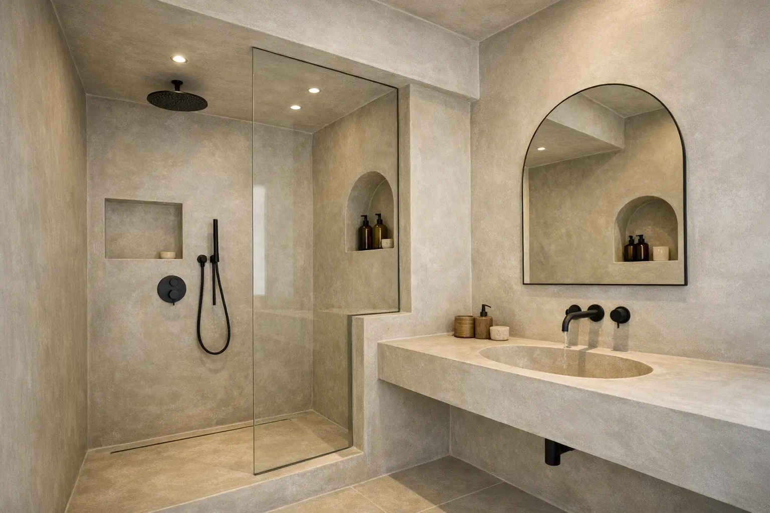 Salle de bain tadelakt