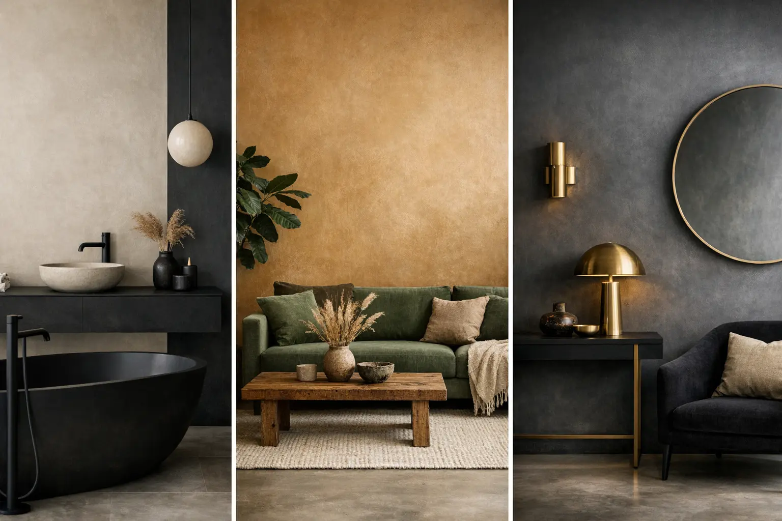 Ambiance contemporaine tadelakt couleurs