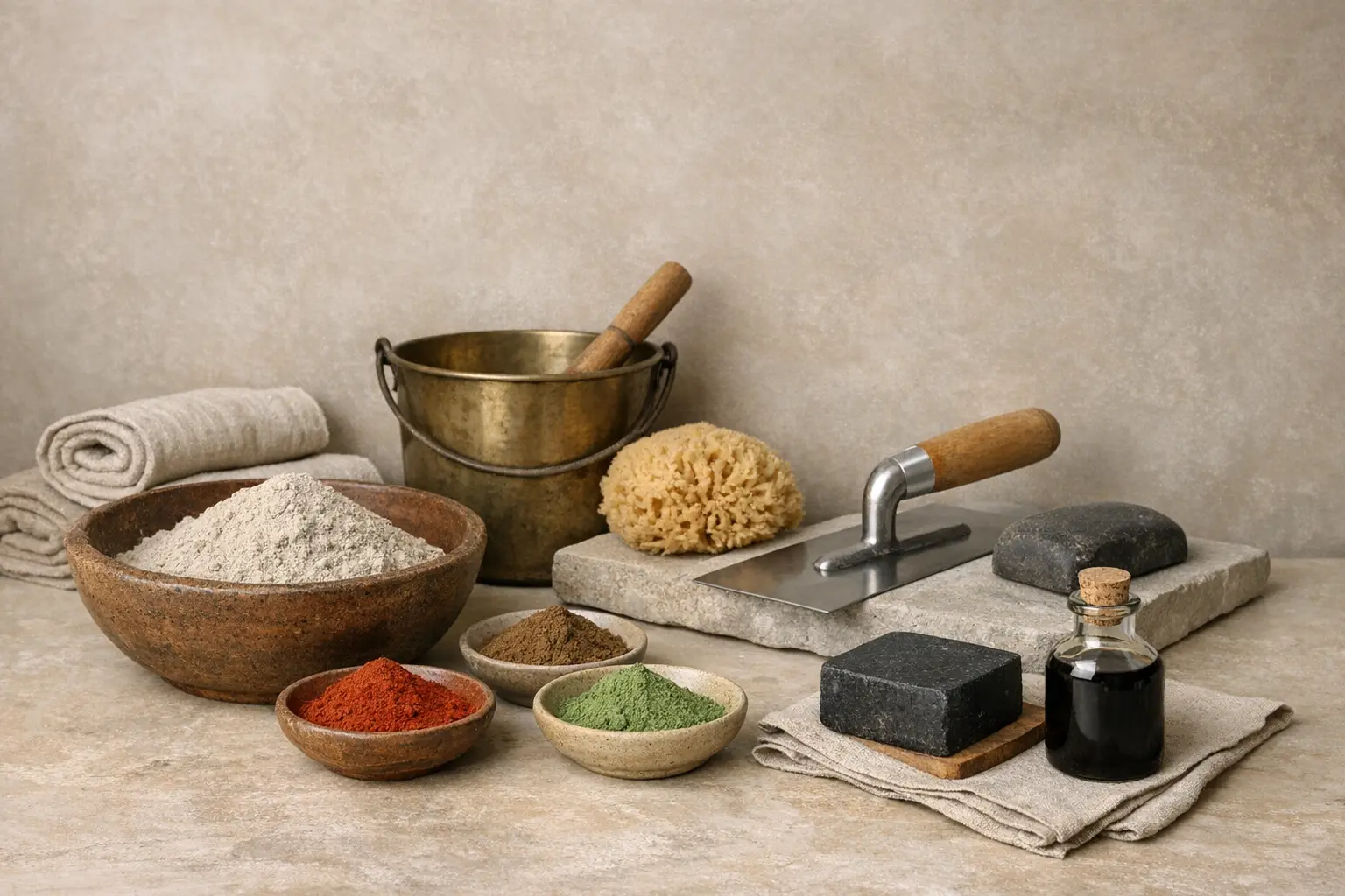 Mat&eacute;riaux naturels pour tadelakt