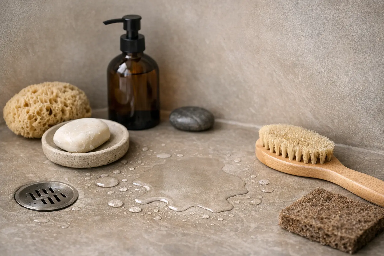 Surface propre en tadelakt