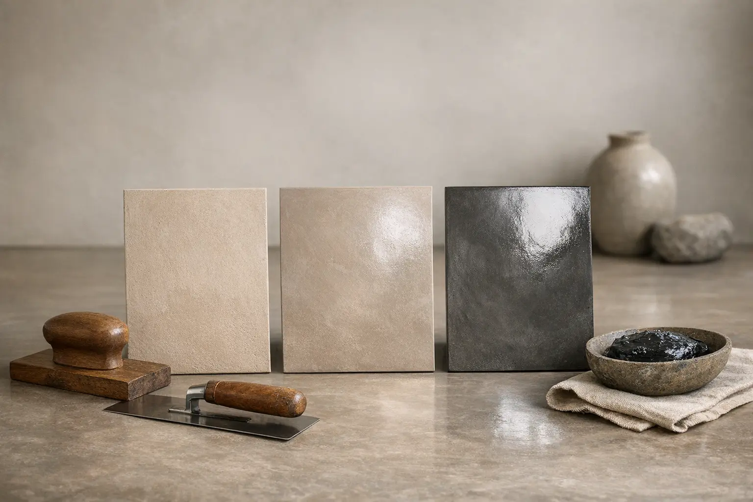 Effets de brillance tadelakt