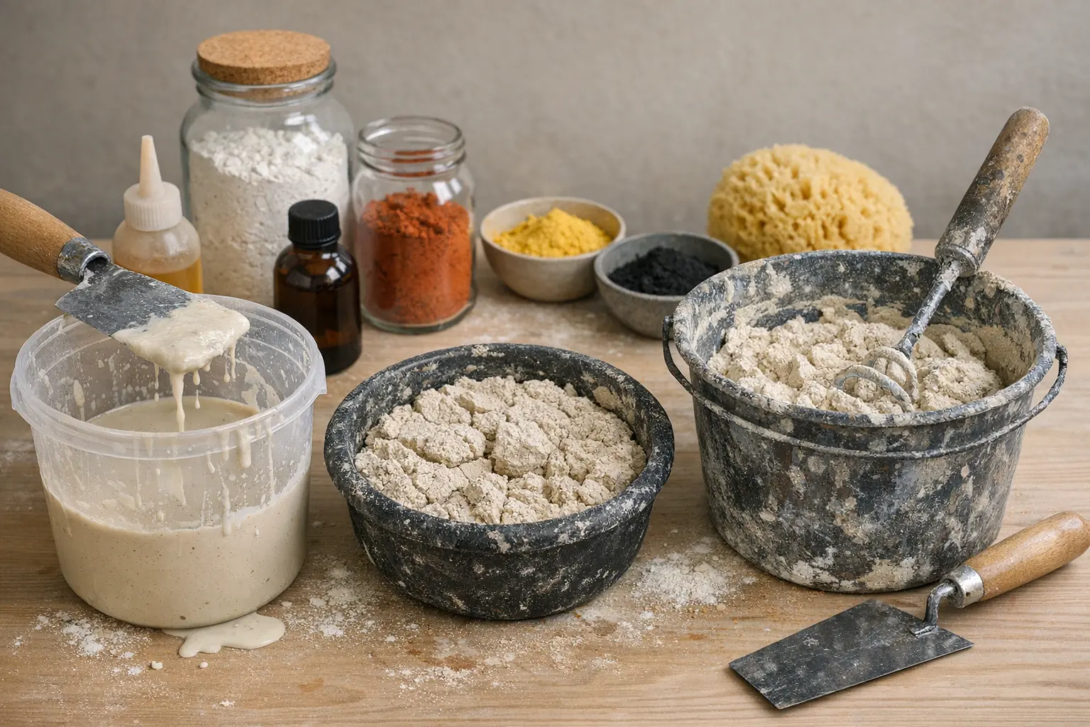 Pr&eacute;paration du tadelakt humide