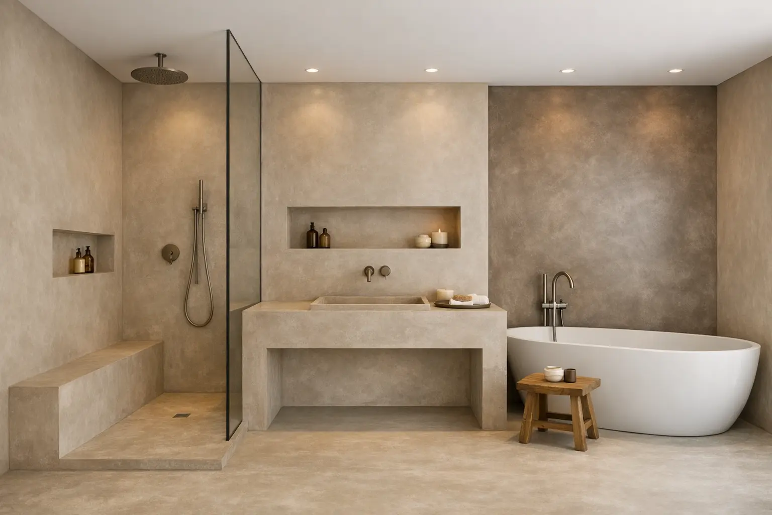 Salle de bain effet spa