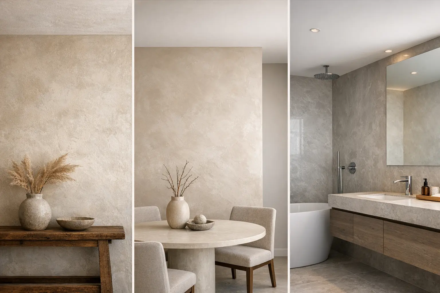 Mur d&eacute;cor&eacute; &agrave; la chaux