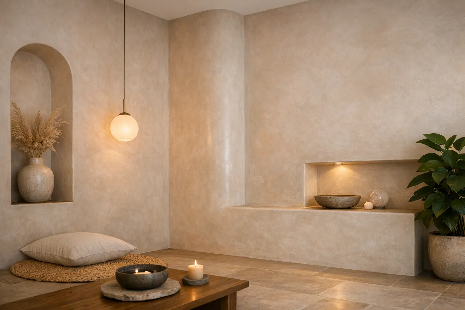 D&eacute;cor int&eacute;rieur Feng Shui Tadelakt