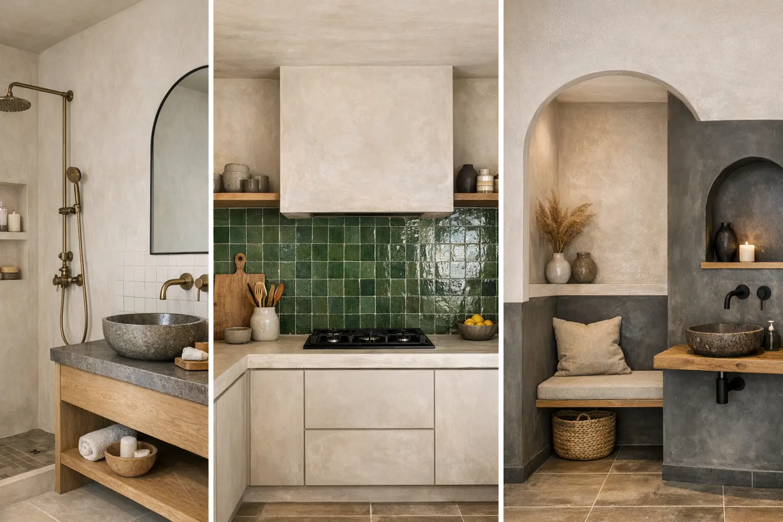 Id&eacute;es d&eacute;co tadelakt zellige