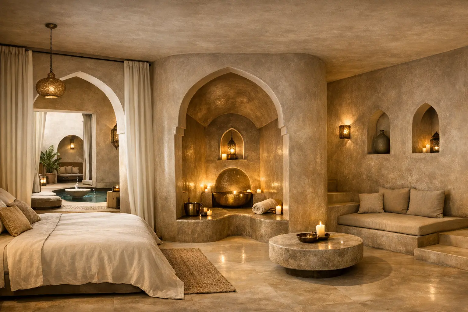 Ambiance sensorielle dans un riad