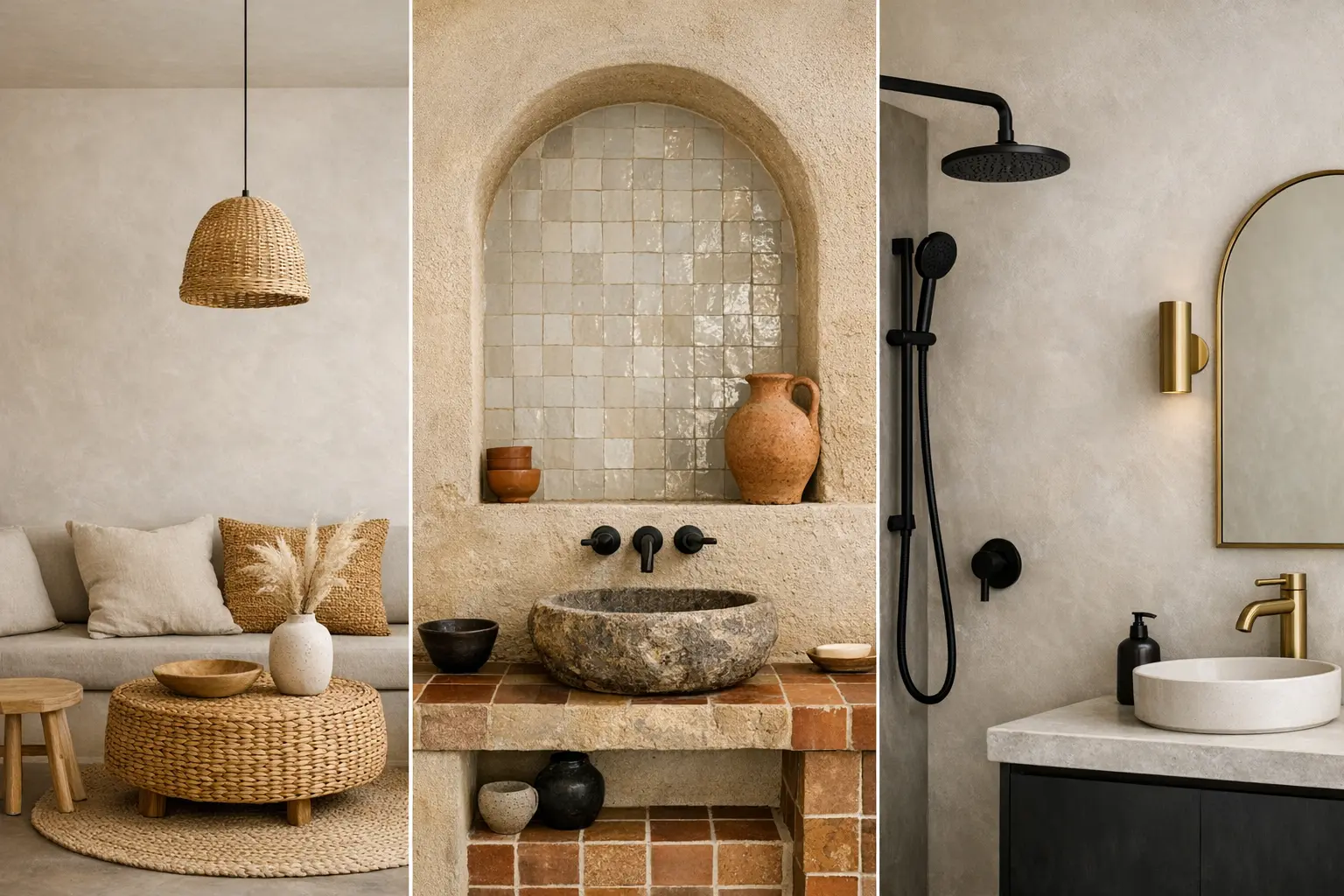 Ambiance m&eacute;diterran&eacute;enne mat&eacute;riaux