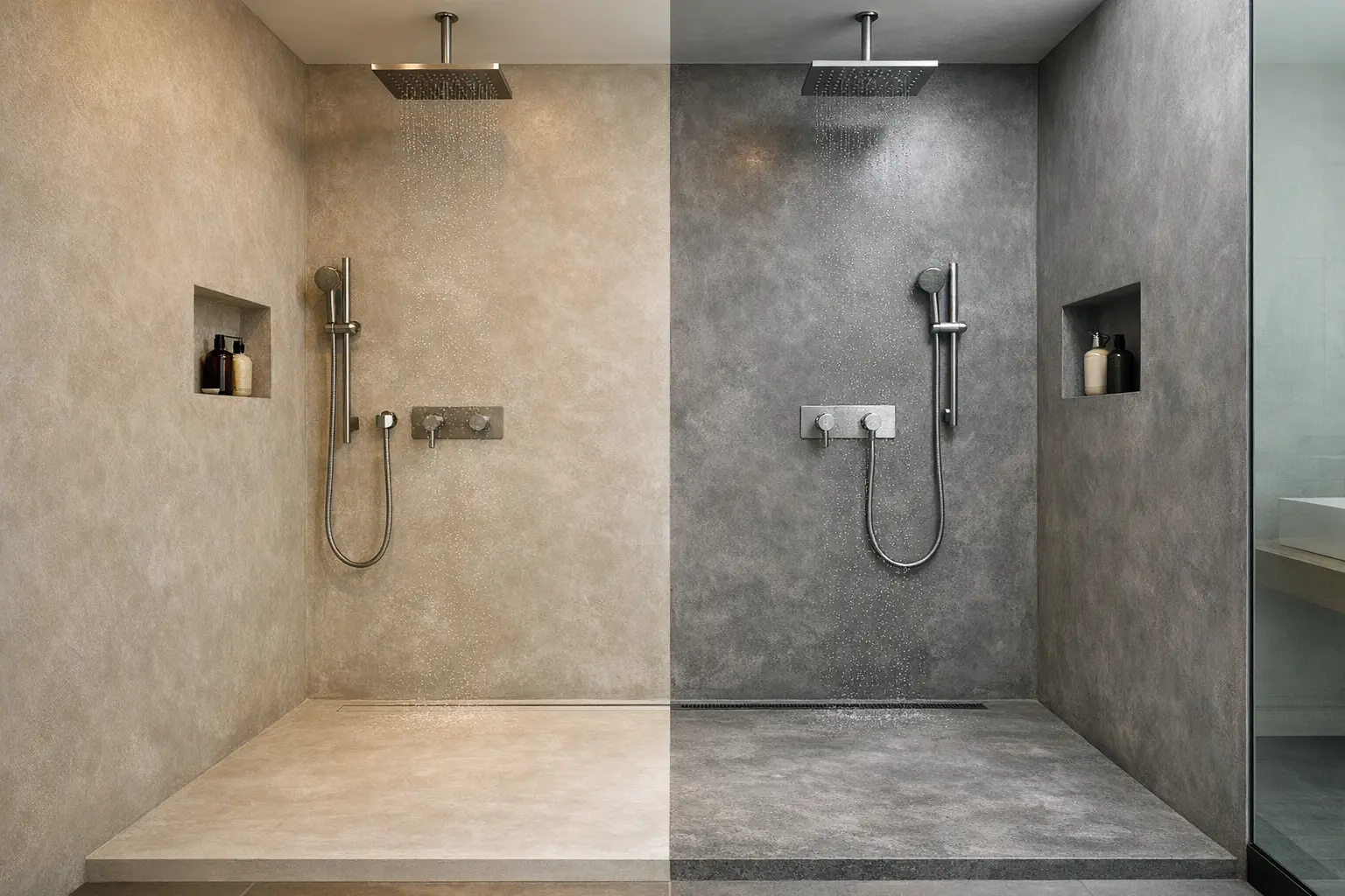 Douche &agrave; l&rsquo;italienne compar&eacute;e
