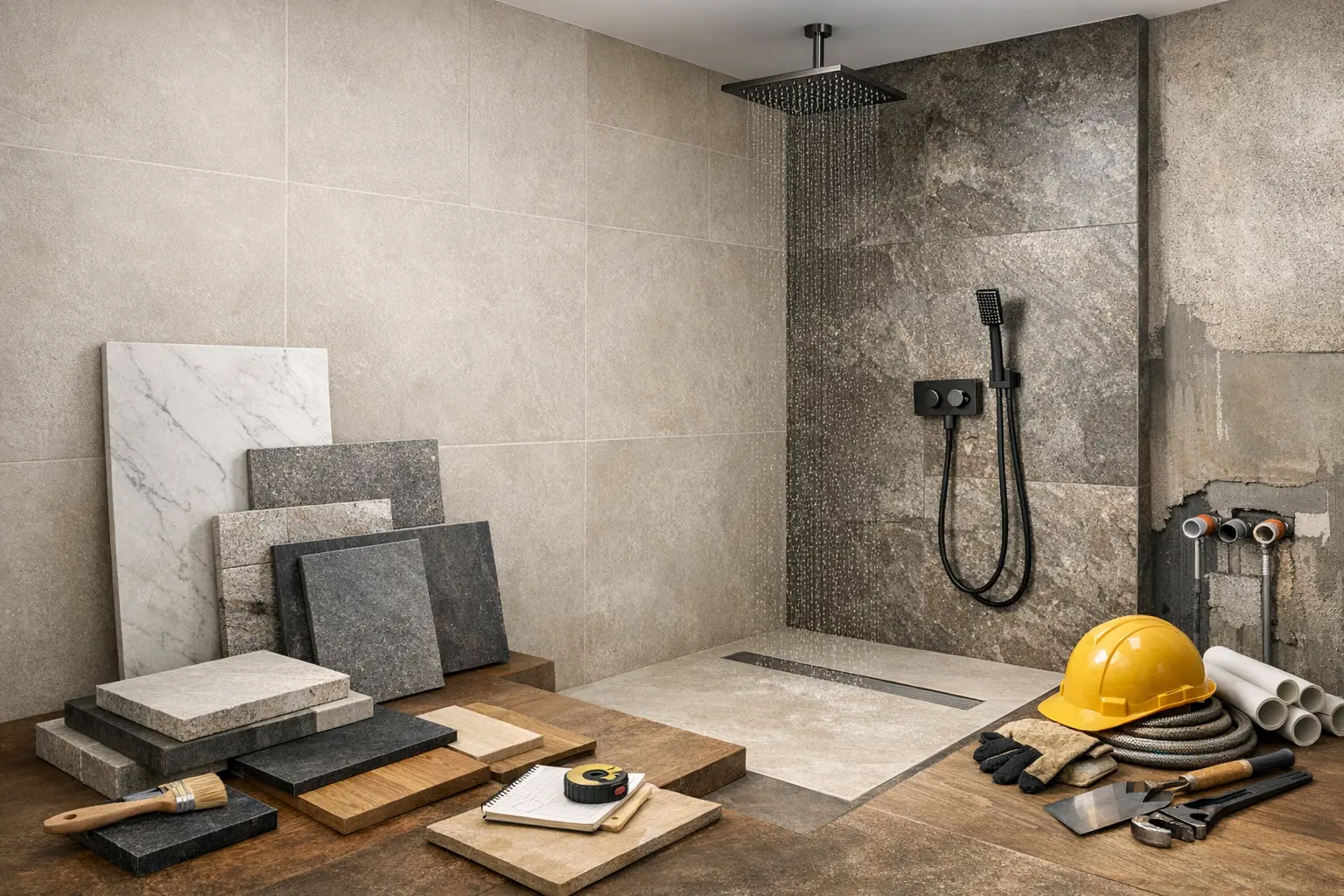 Douche &agrave; l&rsquo;italienne moderne
