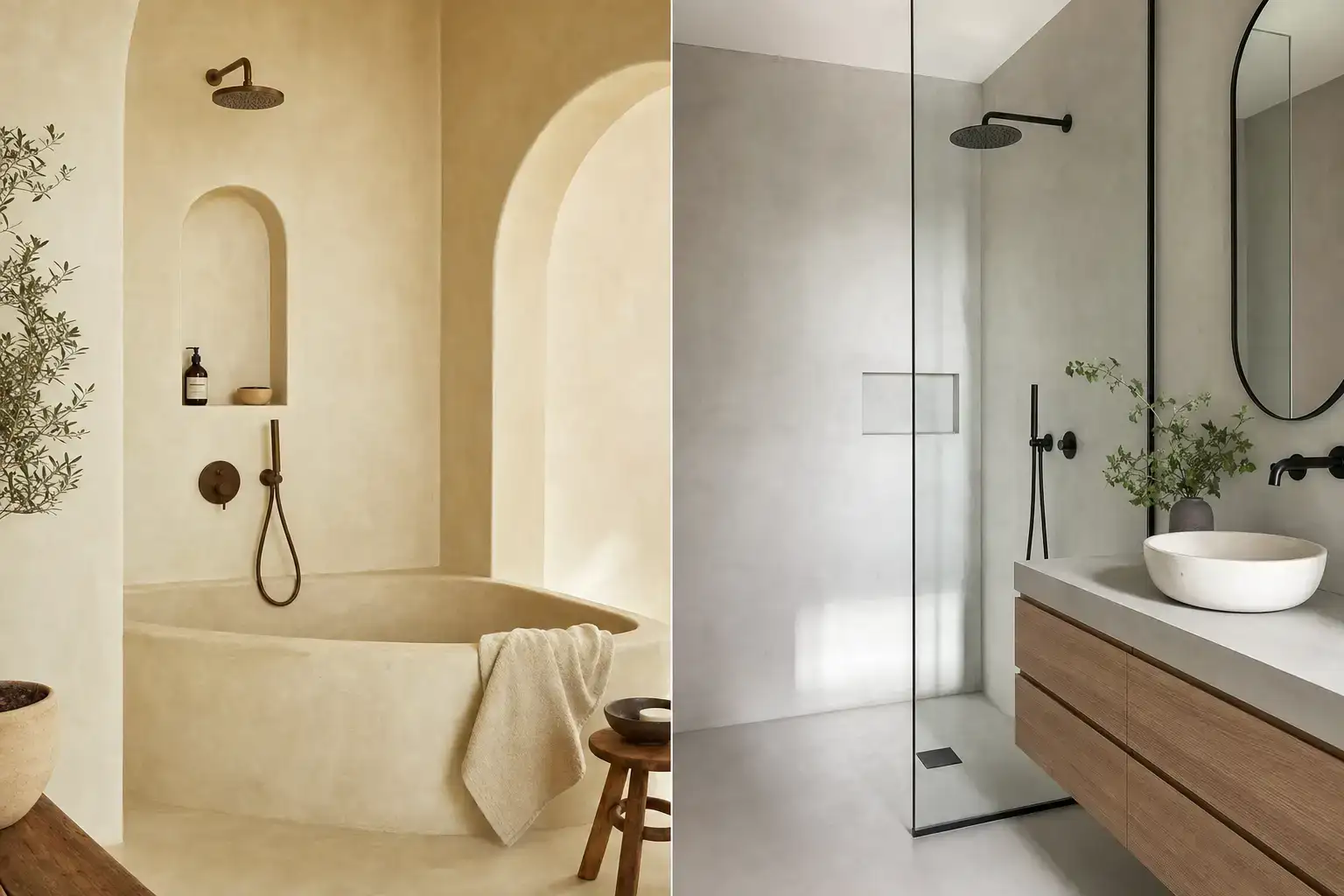 Salle de bain min&eacute;rale