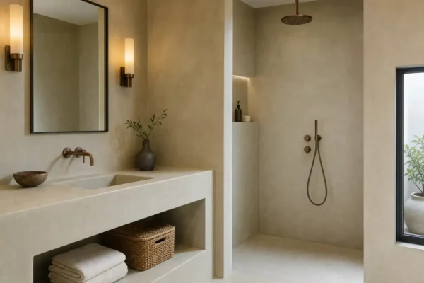 Douche en Tadelakt