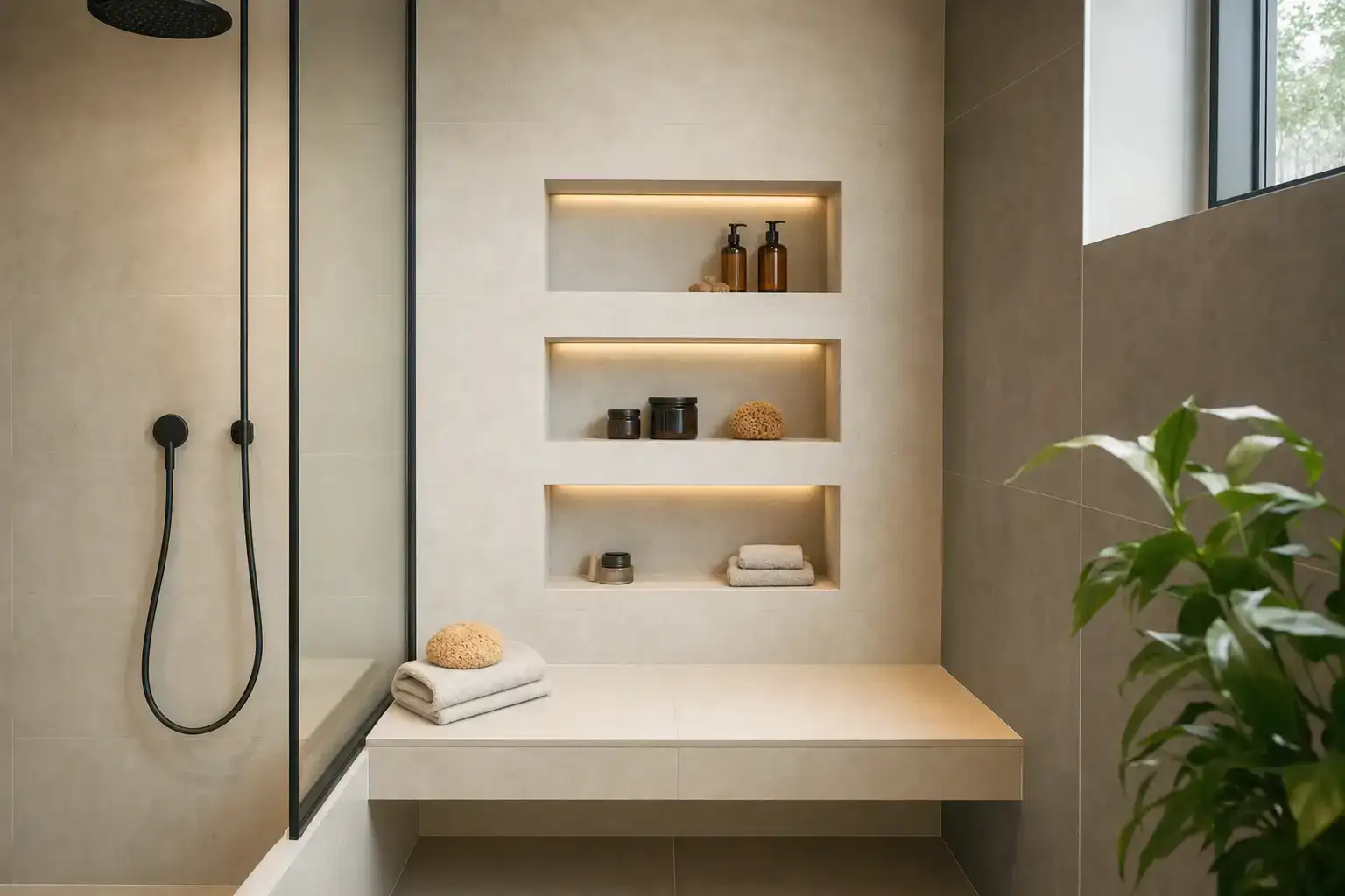 Niche de douche tadelakt