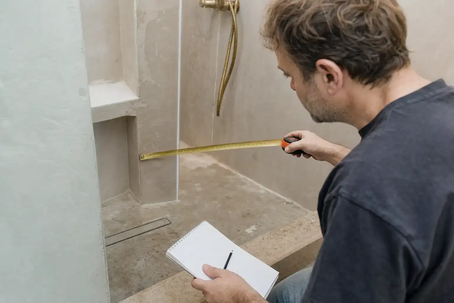 Douche avant travaux